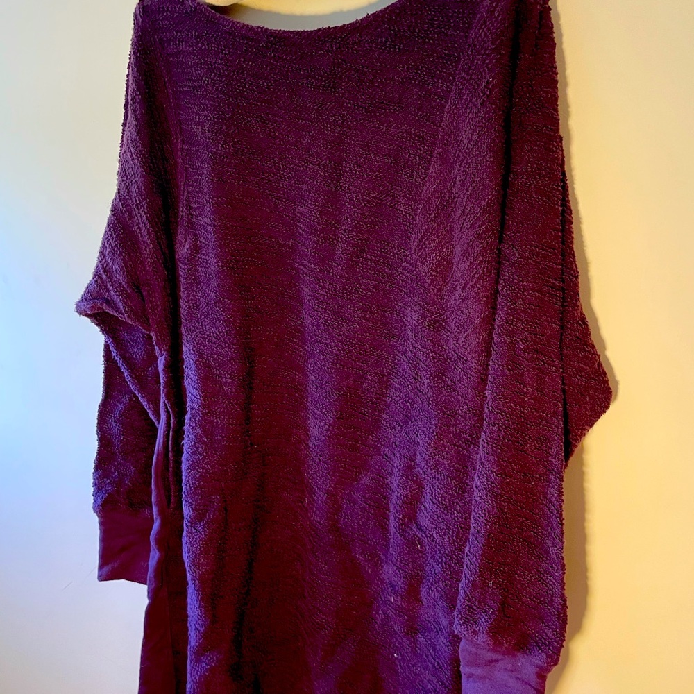 Saturday/Sunday by Anthropologie textured sweatshirt dress size L